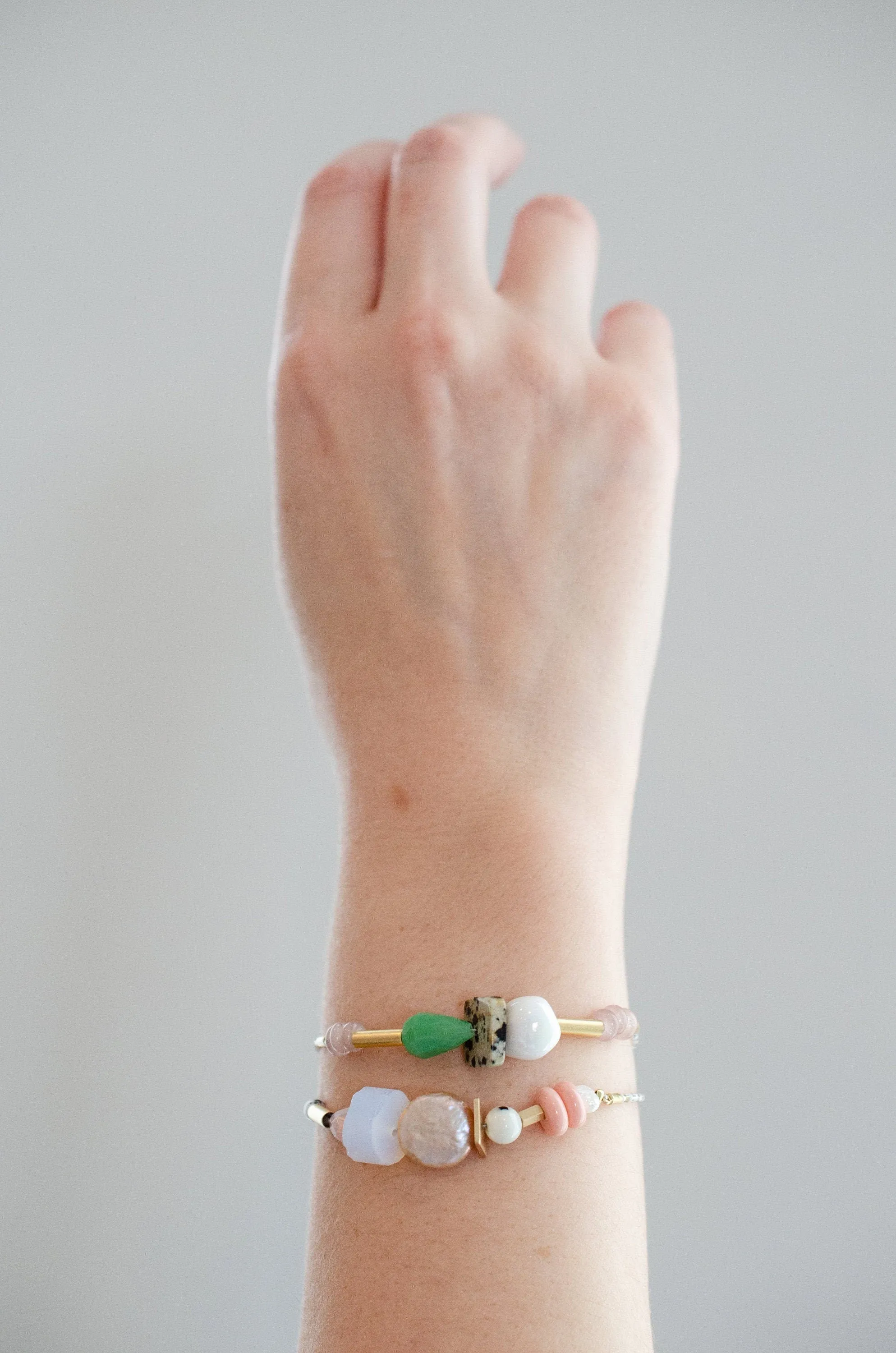 Colorful beaded bracelet, gold pull bracelet, gemstone bracelet, bridesmaid gift, colorful jewelry, gift for her, multi stone bracelet