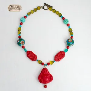 Colorful Buddha Necklace