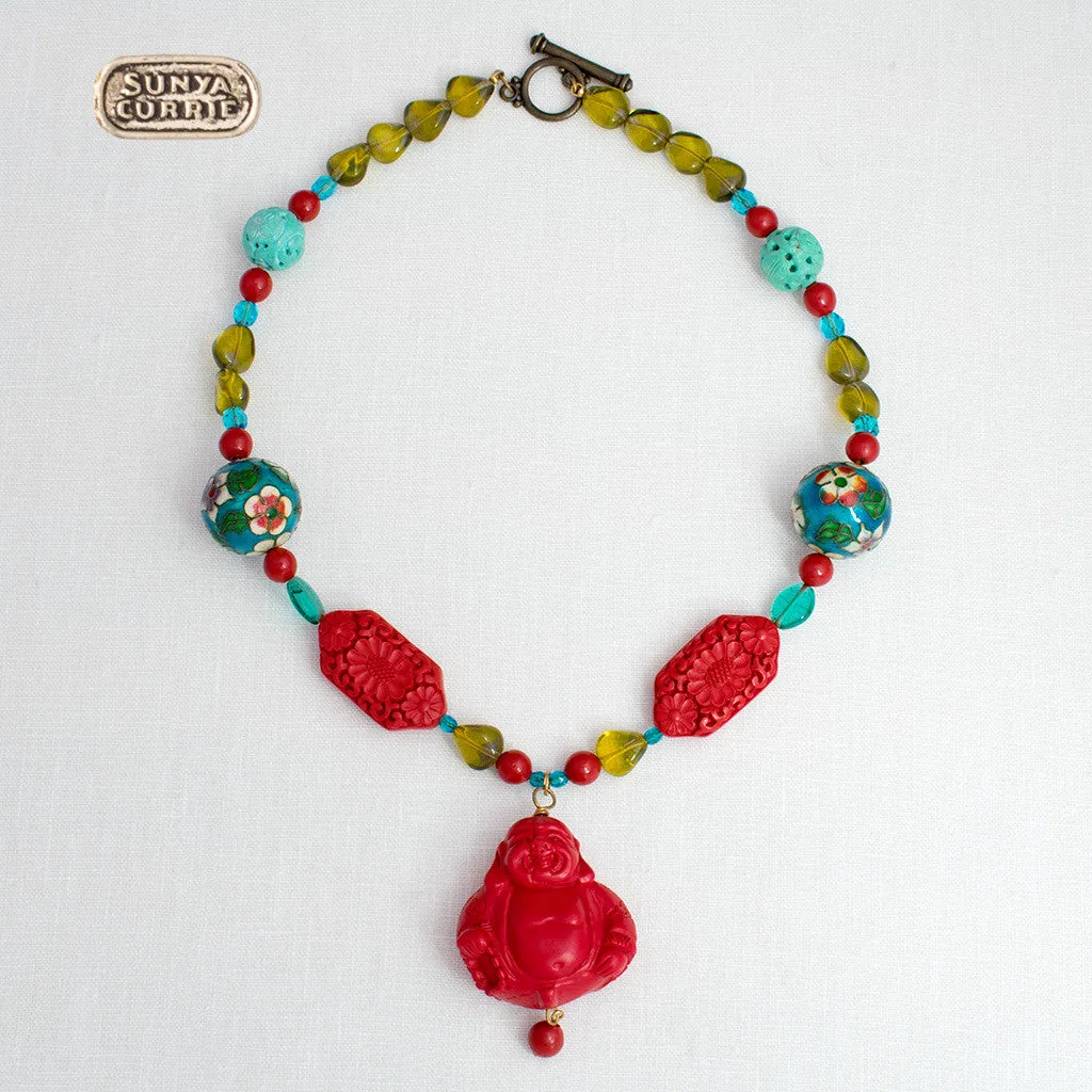 Colorful Buddha Necklace