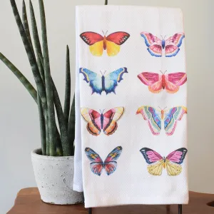 Colorful Butterflies Hand Towel