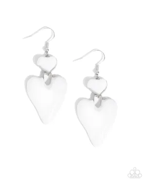Colorful Chemistry - White Earring
