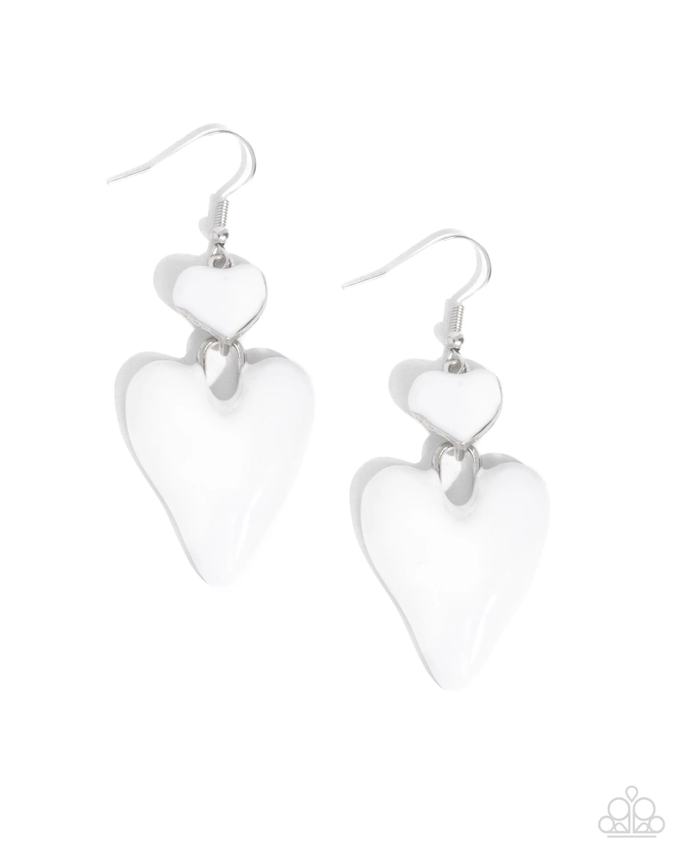 Colorful Chemistry - White Earring