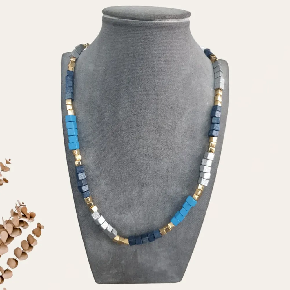 Colorful Cube Beads Necklace