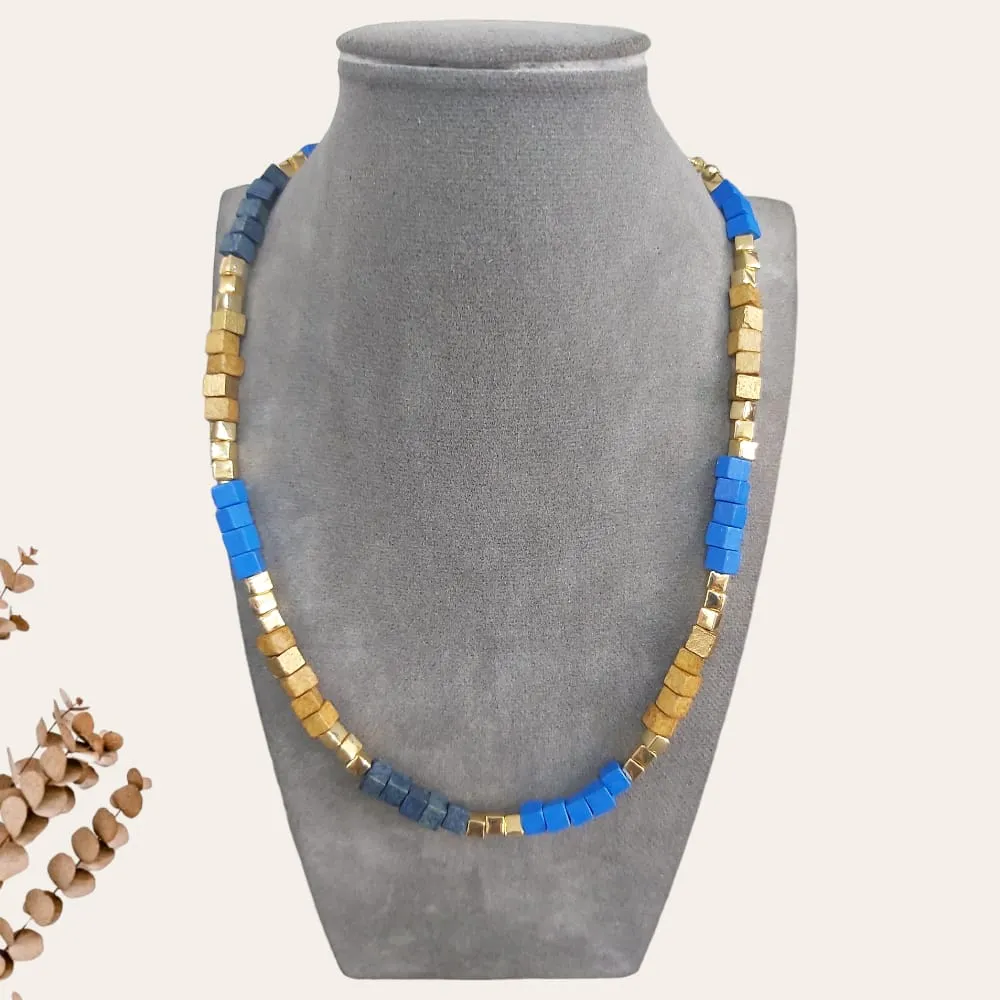 Colorful Cube Beads Necklace