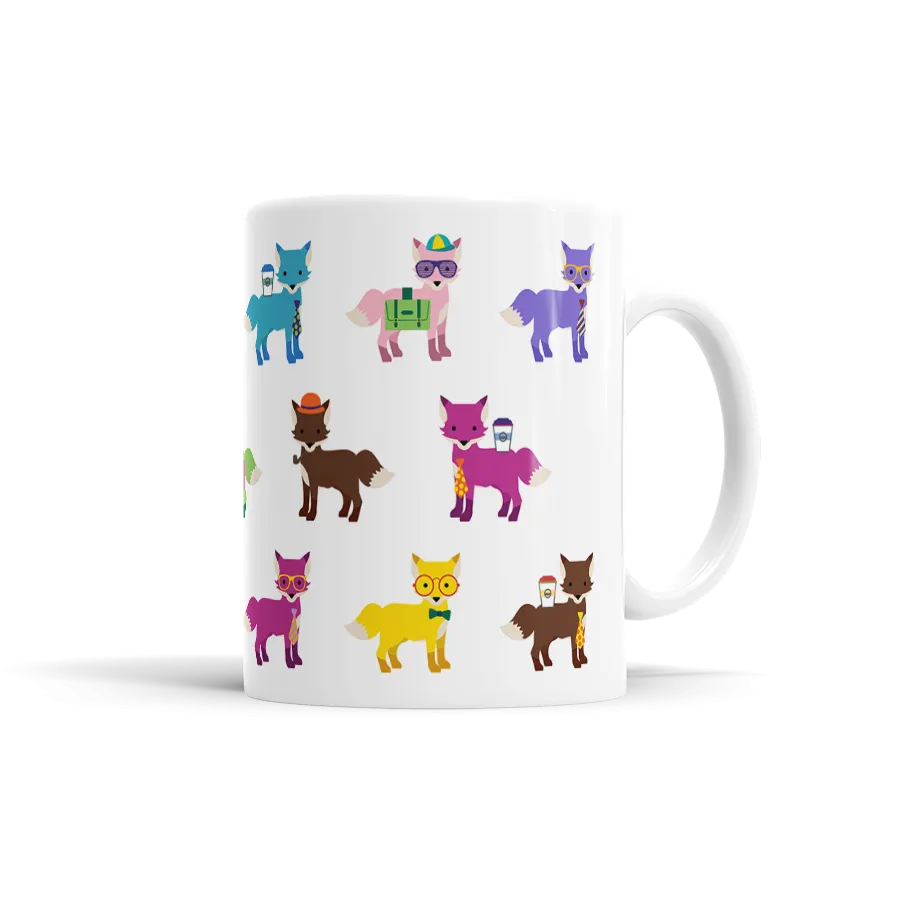 Colorful Fox Mug