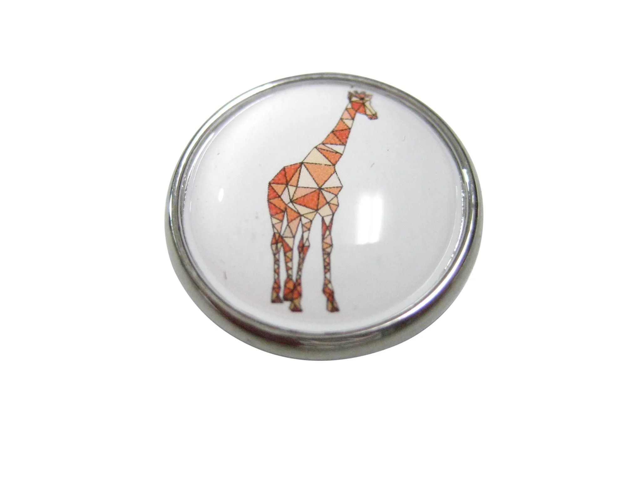 Colorful Geometric Giraffe Magnet