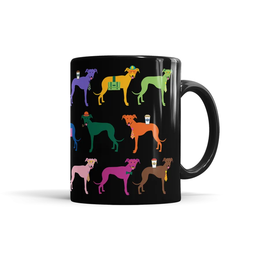 Colorful Greyhound Mug