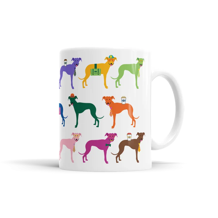 Colorful Greyhound Mug