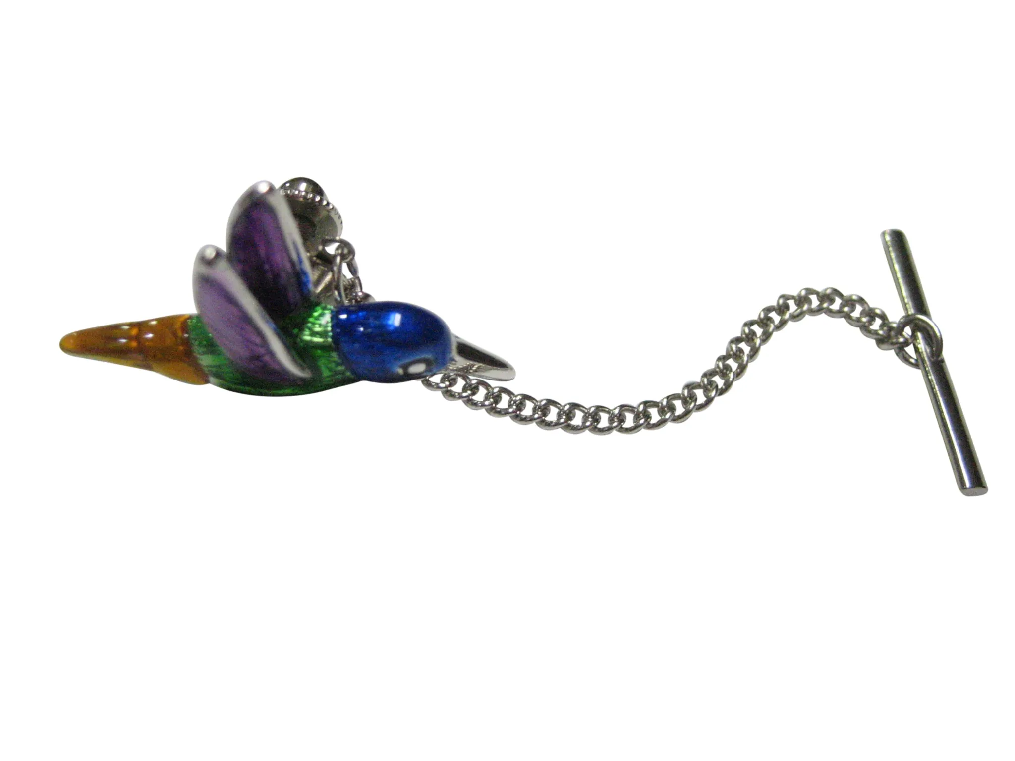 Colorful Hummingbird Tie Tack