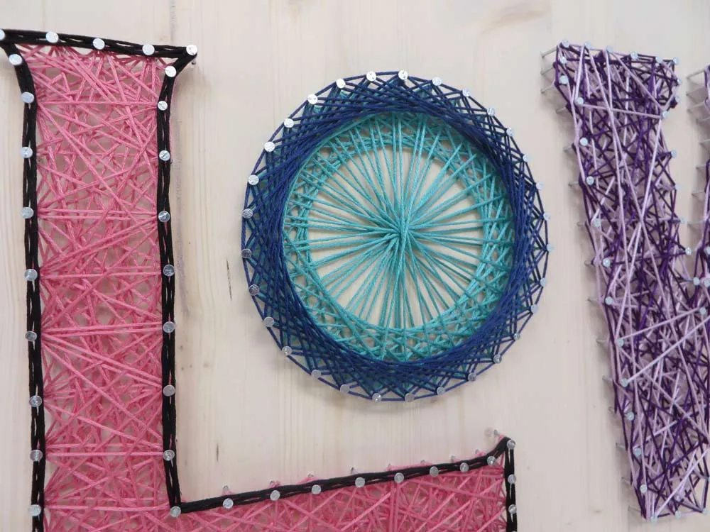 Colorful Love String Art Kit