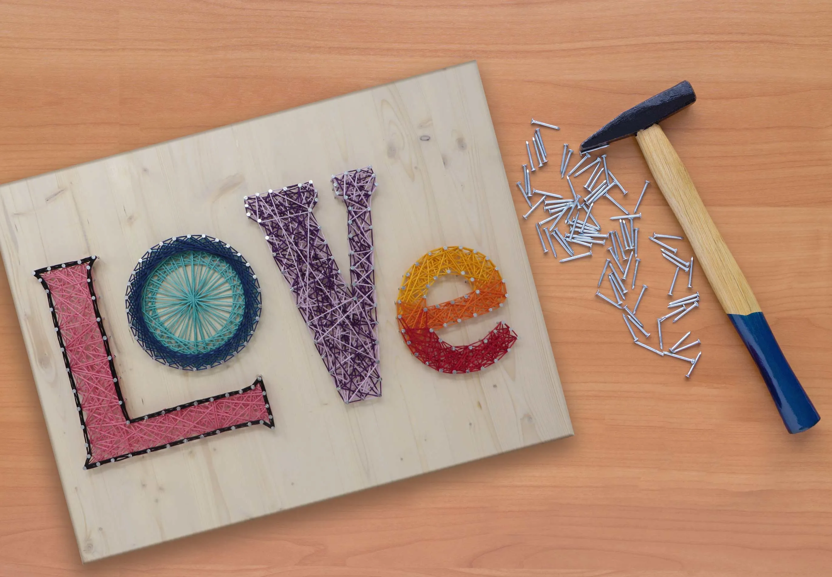 Colorful Love String Art Kit