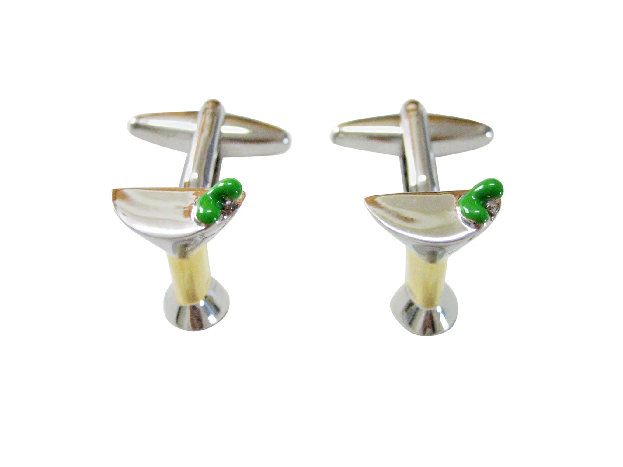 Colorful Martini Glass Cufflinks