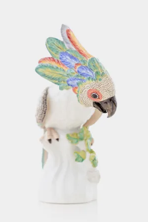 Colorful Nymphenburg Porcelain Cockatoo