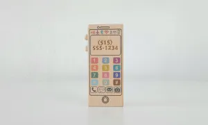 Colorful Wooden Toy Phone