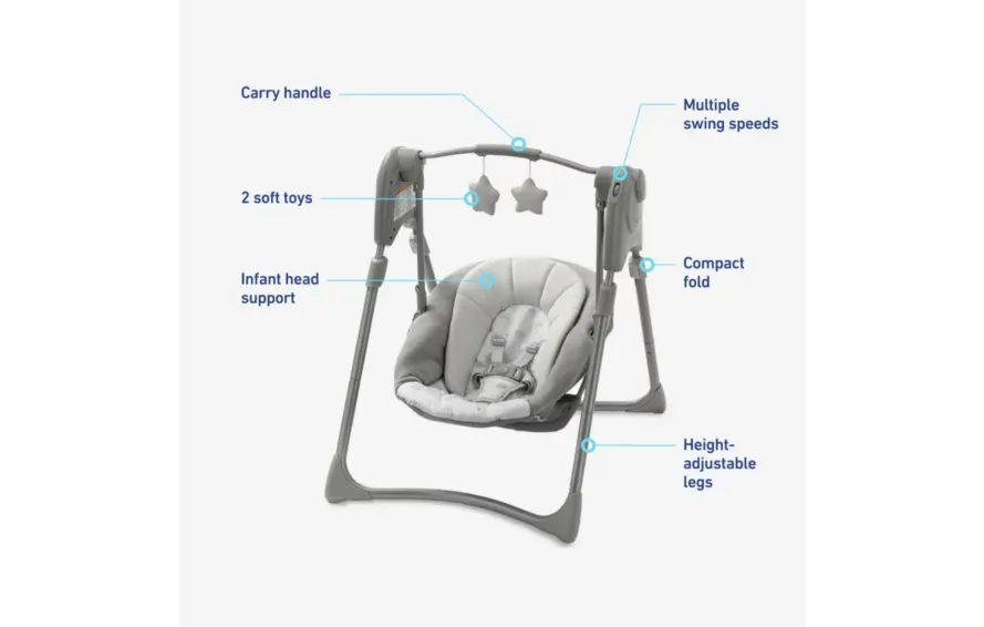 COLUMPIO PARA BEBES -GRIS/BLANCO