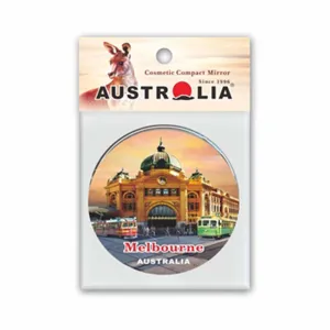 Compact Mirror Melbourne Design 3 Circle Cream
