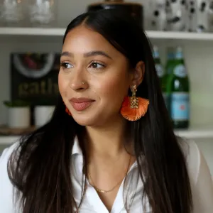 Coral Reef Fringe Earrings
