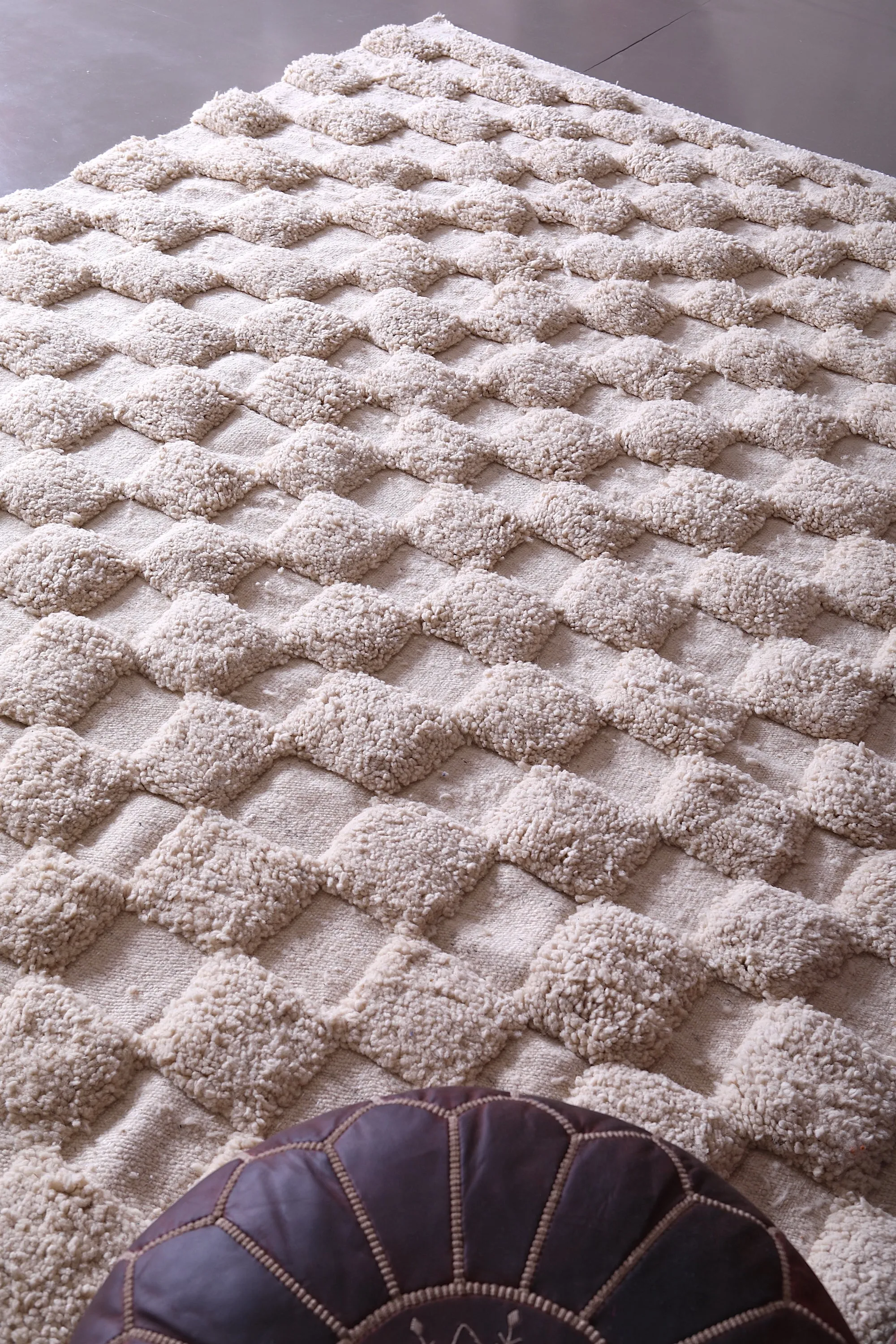 Custom Moroccan Checkered rug - Handmade Berber rug