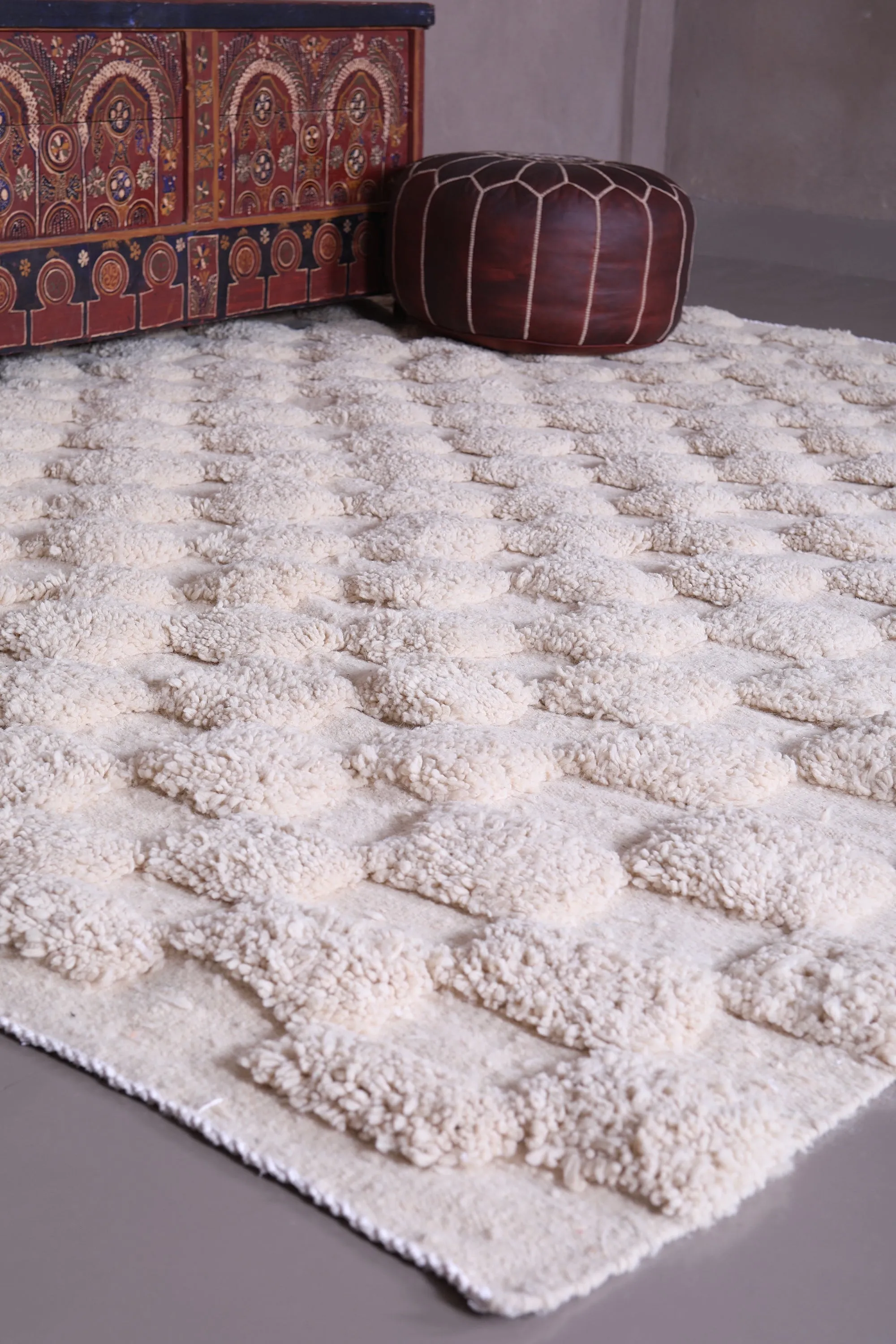 Custom Moroccan Checkered rug - Handmade Berber rug