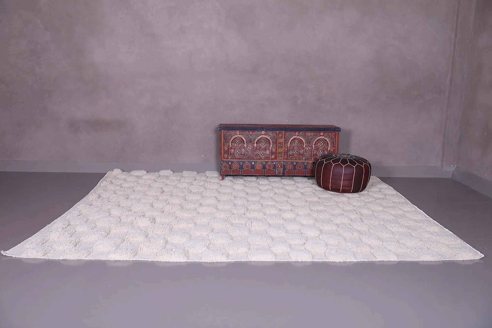 Custom Moroccan Checkered rug - Handmade Berber rug