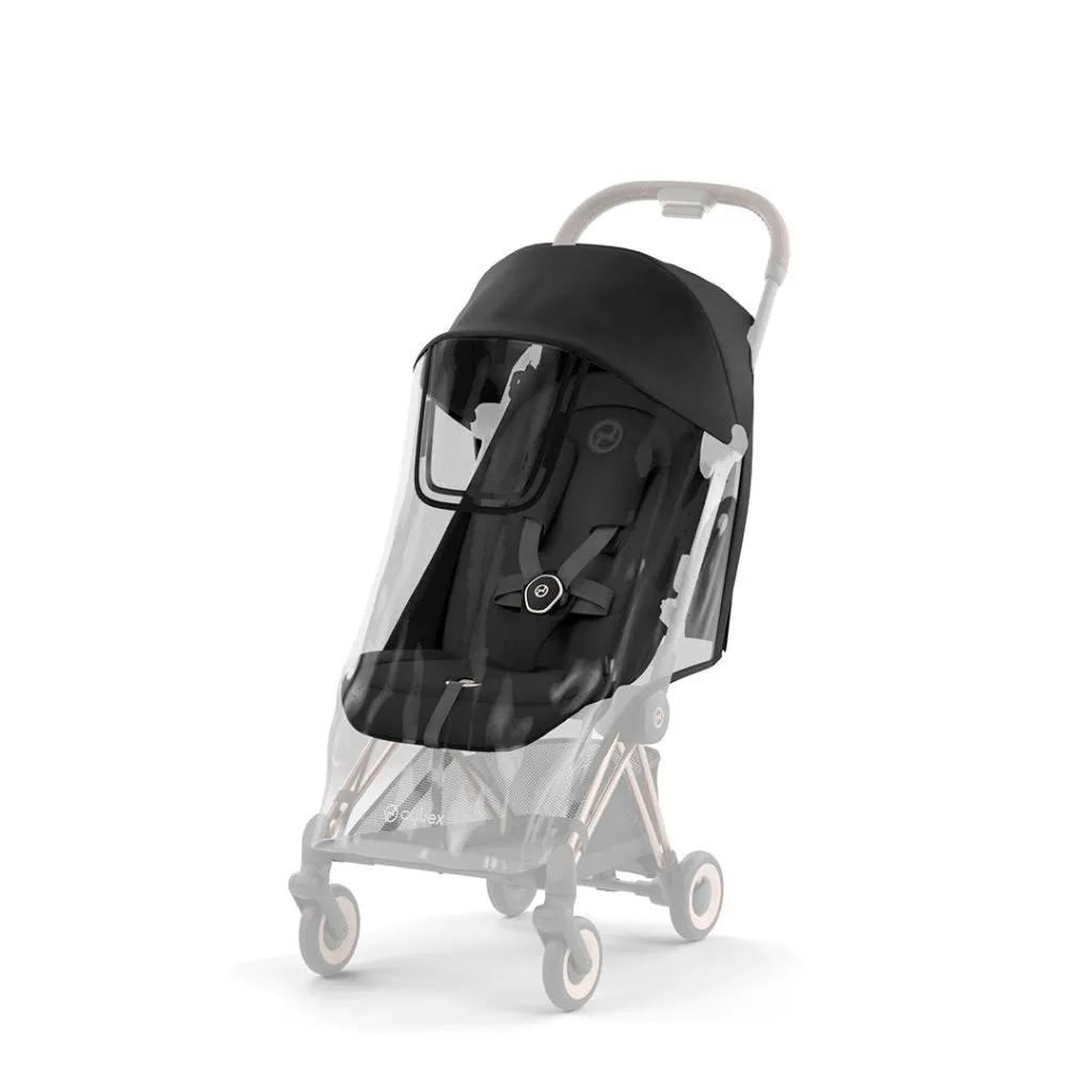 CYBEX COYA Ultra-compact Pushchair with Matt Black Frame - Off White