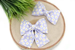 Daisy Dog Collar Bow - Lavender