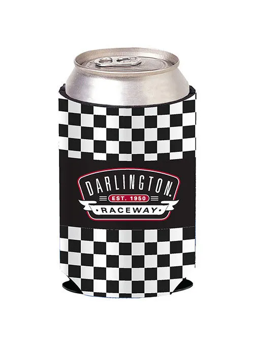 Darlington Raceway 12 oz Checkered Can Cooler