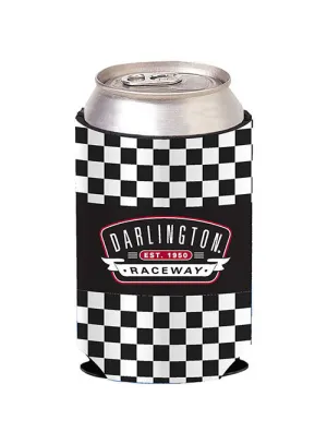Darlington Raceway 12 oz Checkered Can Cooler
