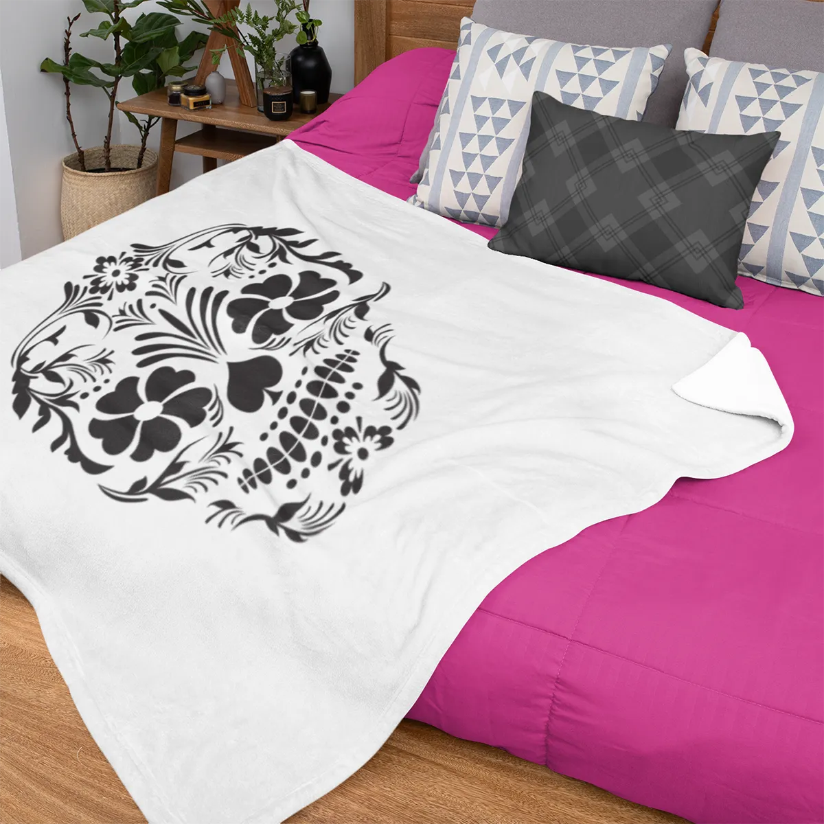 Day of the Dead Throw Blanket