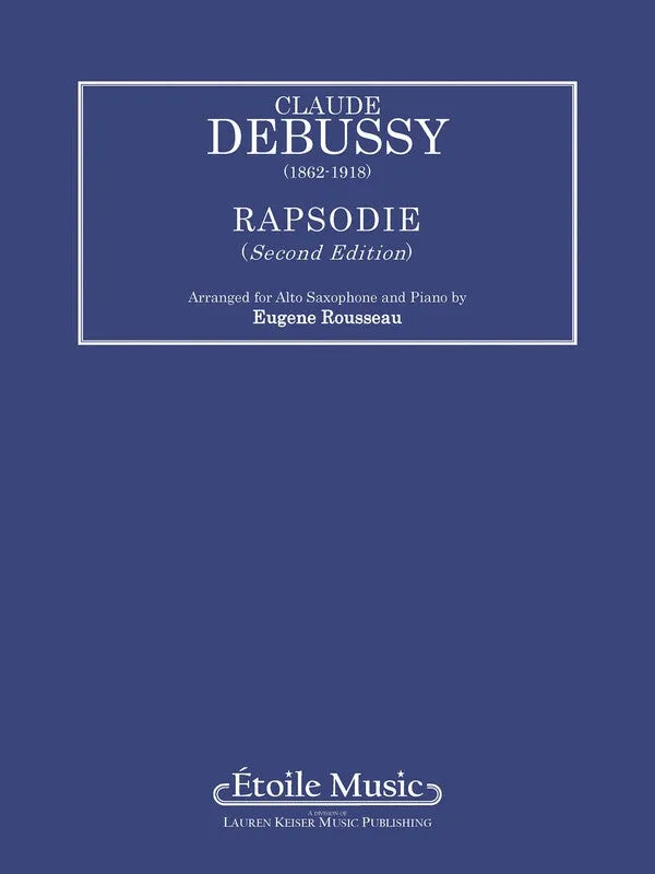 DEBUSSY - RHAPSODY ALTO SAX/PIANO ARR ROUSSEAU