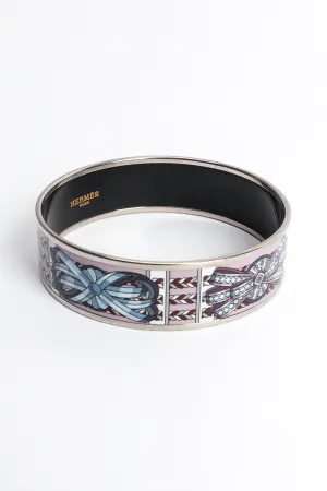 Deco Ribbon Wide Enamel Bracelet