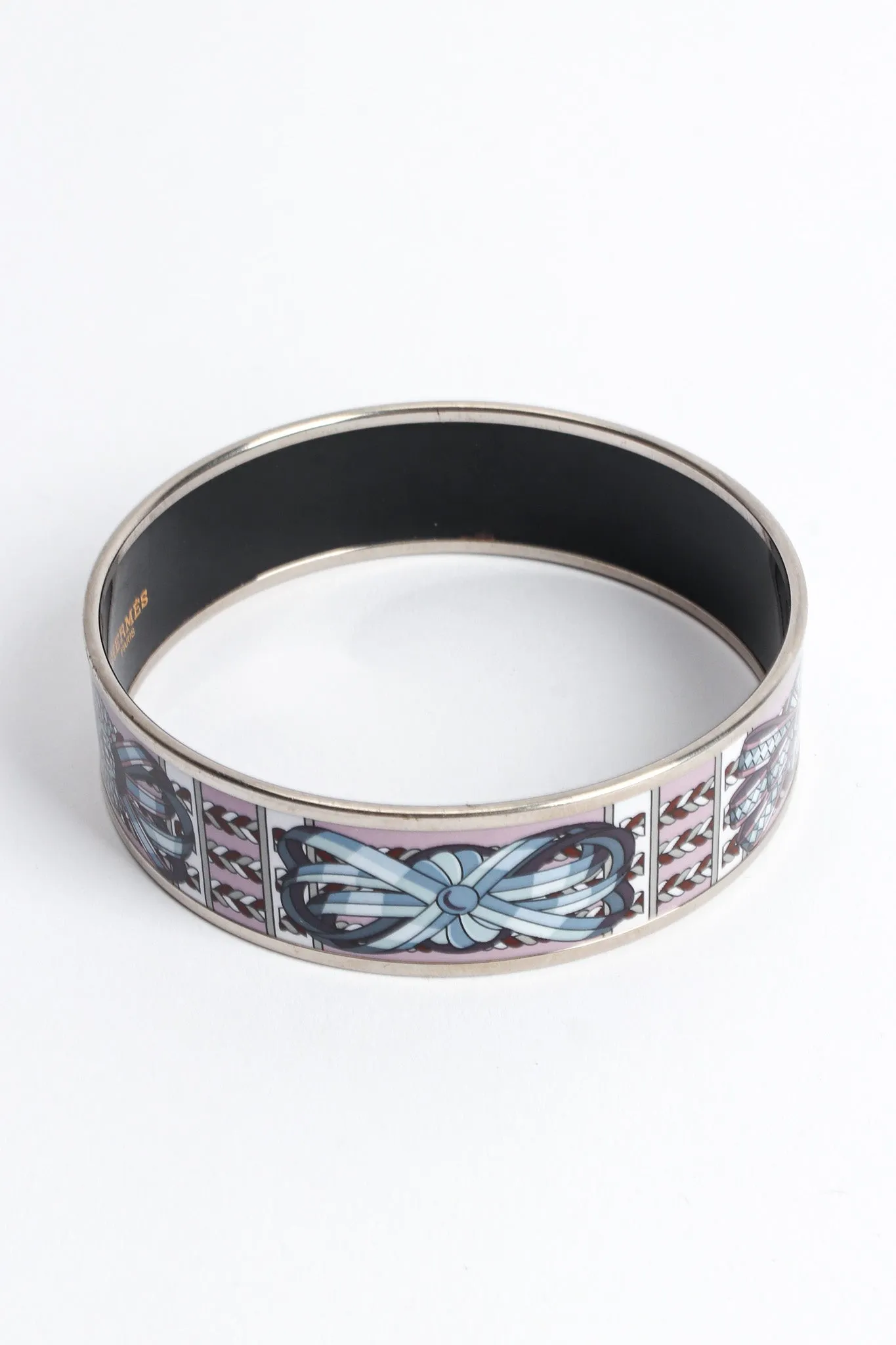 Deco Ribbon Wide Enamel Bracelet