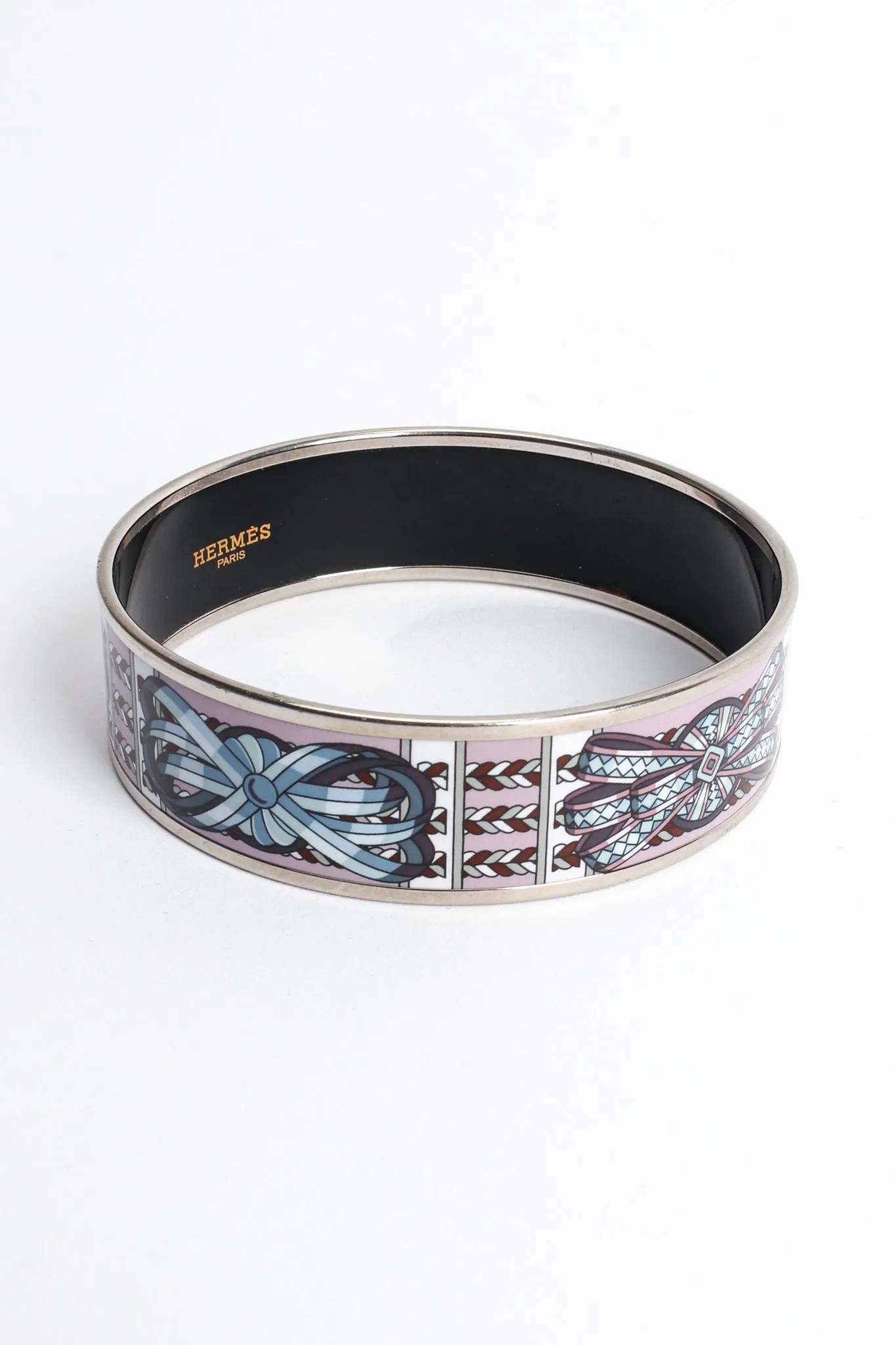 Deco Ribbon Wide Enamel Bracelet