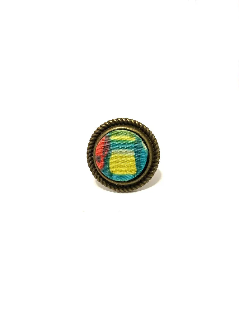 Detailed Brass Tone- Green and Yellow