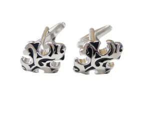 Detailed Cross Design Cufflinks