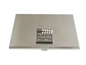 Detailed Film Clapper Hollywood Business Card Holder