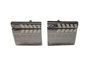 Detailed Film Clapper Hollywood Cufflinks