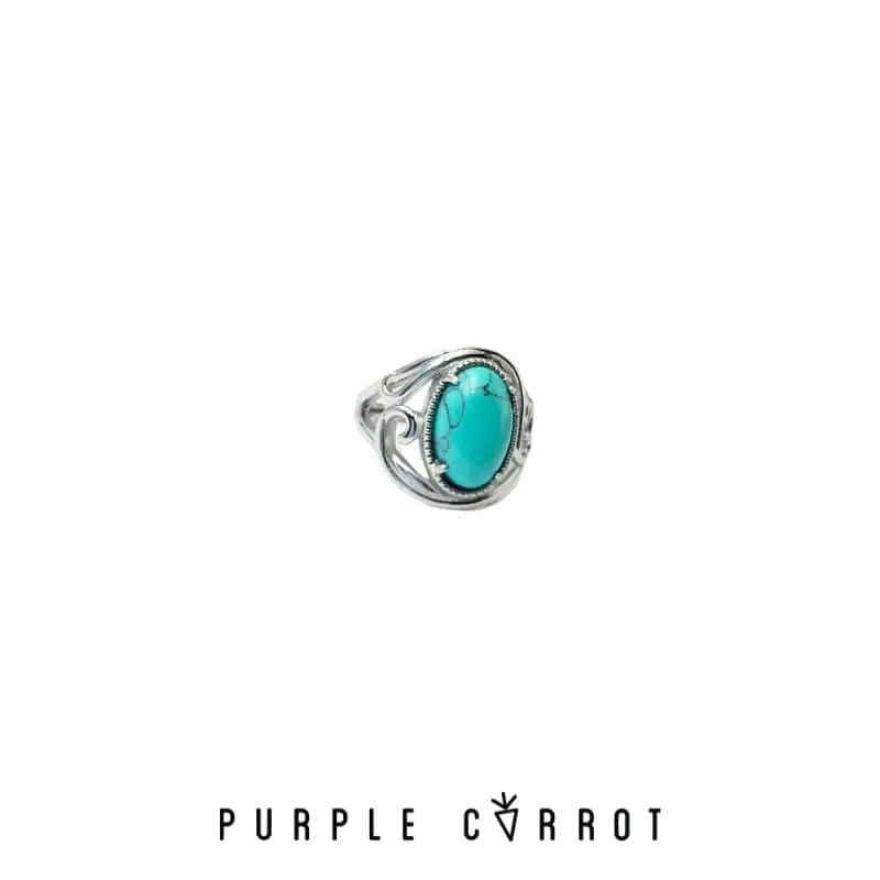 Detailed Oval Ring