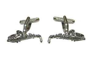 Detailed Saxophone Instrument Cufflinks