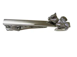 Detailed Squirrel Square Tie Clip