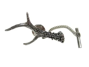 Detailed Stag Deer Antler Tie Tack