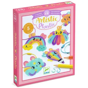 Djeco - Artistic Plastic craft kit - Kawaii keyrings