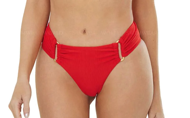 Donna Halter-Detailed Fanned Bikini