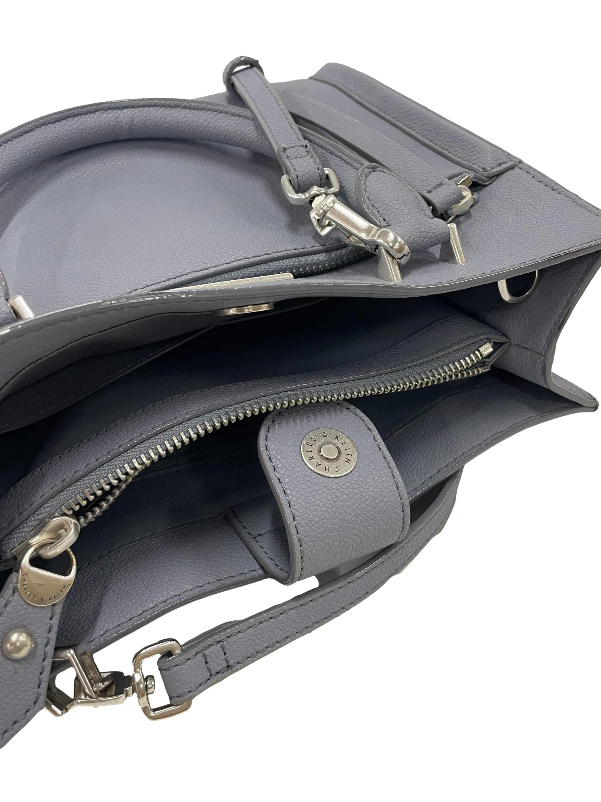 Double Handle Front Zip Tote