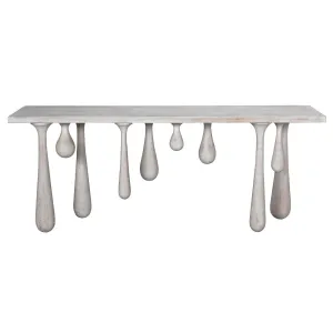 Drop Console, White Wash