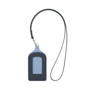 DUDU Badage Badge in leather neck, with detachable cord, credit card format door, triggering for fairs of office conferences