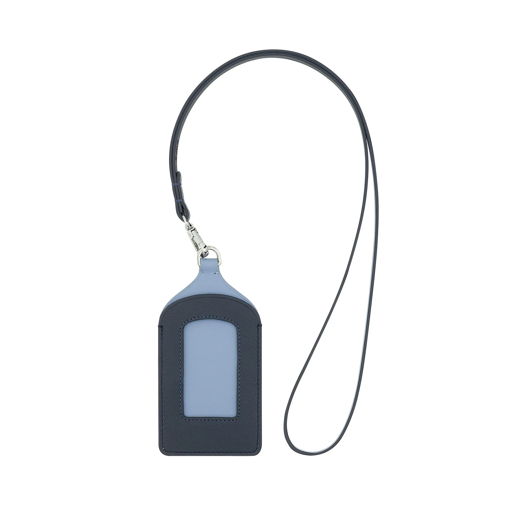 DUDU Badage Badge in leather neck, with detachable cord, credit card format door, triggering for fairs of office conferences