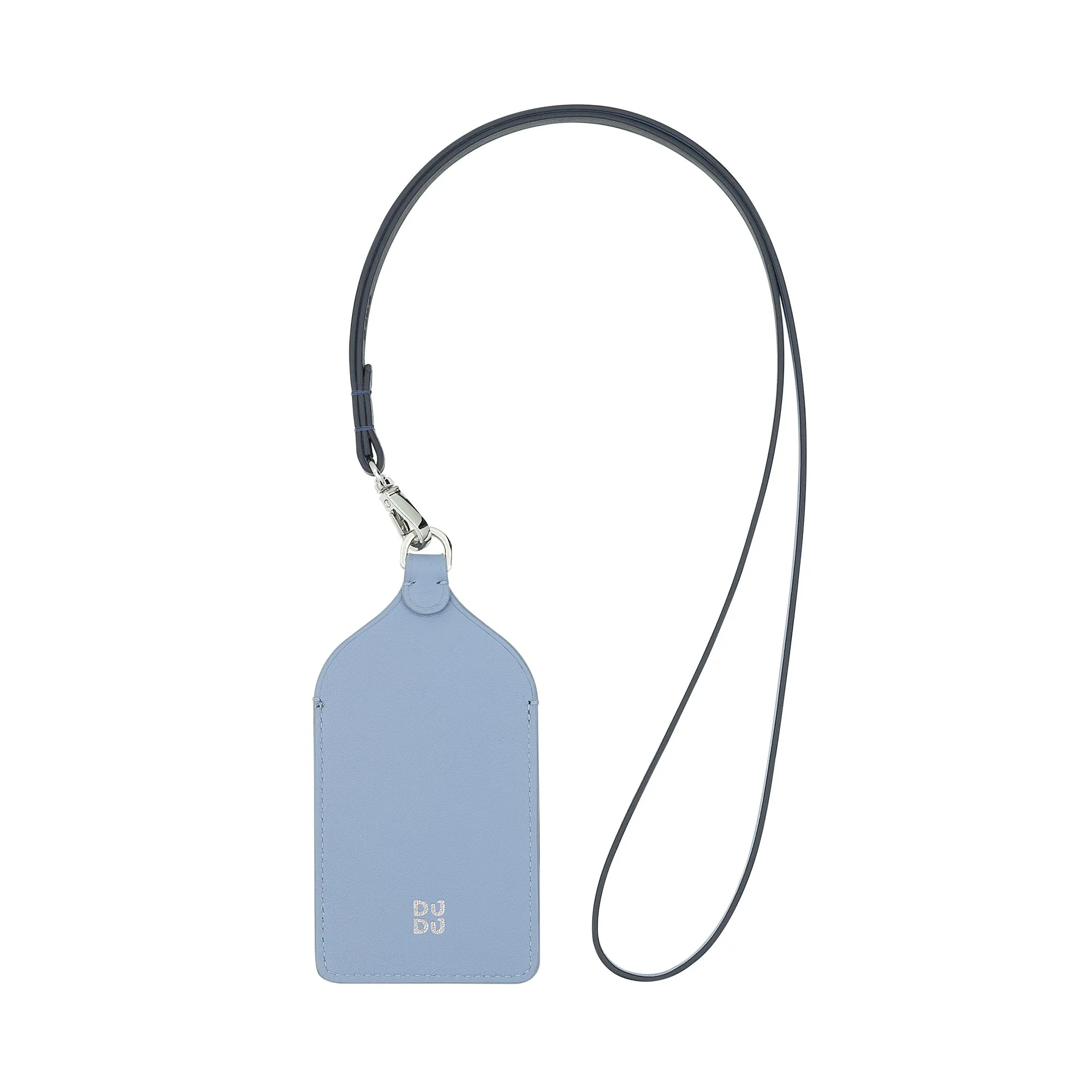 DUDU Badage Badge in leather neck, with detachable cord, credit card format door, triggering for fairs of office conferences