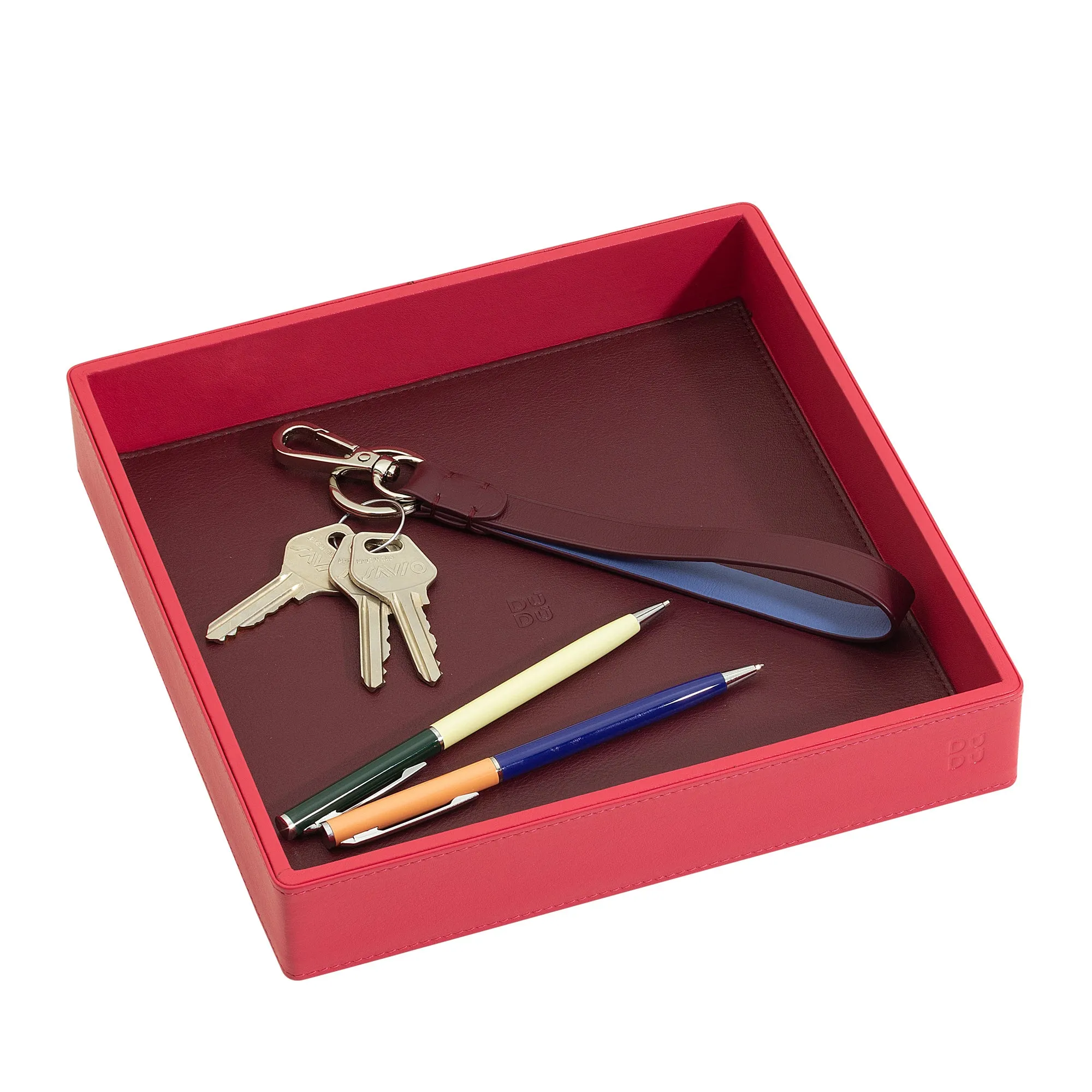 DUDU Empatate in Colored Leather Design Design Object holder with gift box
