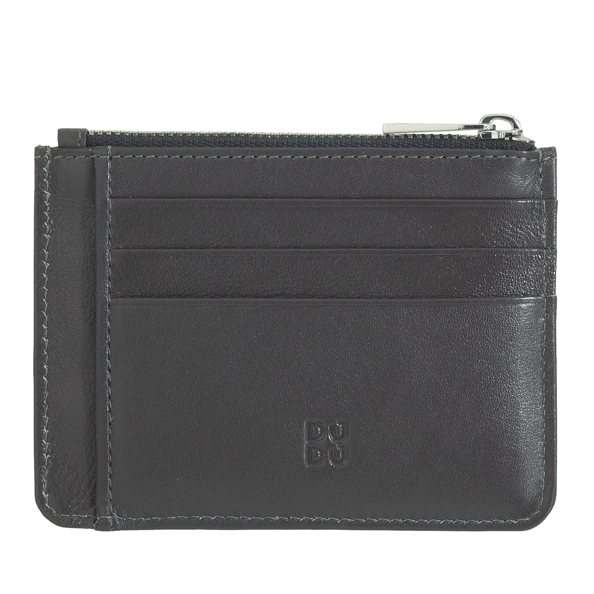 DUDU sachet Credit cards in real colorful leather wallet with zip
